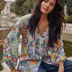 Johnny Was Multicolor Jannika Shirt